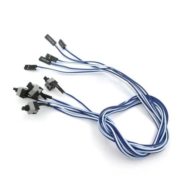 Pc Moderkort Omstart Linje Chassi Strömbrytare Kabel Stationär Pc Strömbrytare Linjer