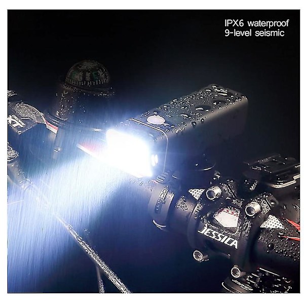 600lm/300lm 2500mah Vanntett Led Sykkellyssett Usb Oppladbart Lyktlyssett 5 Moduser Sykkellyslampe Superlys Sterk Frontlykt Hurtigutløser
