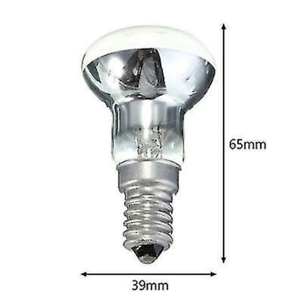 30w E14 R39 laavalampun heijastinlamppu, himmennettävä E14 pohja R39 lämpölamppu, Ac220-240v4 pakkaus