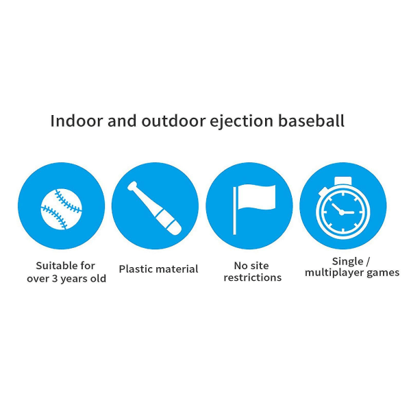 Tee Ball Set, Automatisk Basebollkastare Utomhusleksaker Påskkorg Stuffers