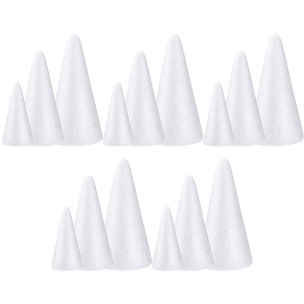 30 st Nativity-prydnader Barn Jul Skumhantverk Blomskum Kon Kon Skum Kon Leksaker Liten Styrofoam Kon