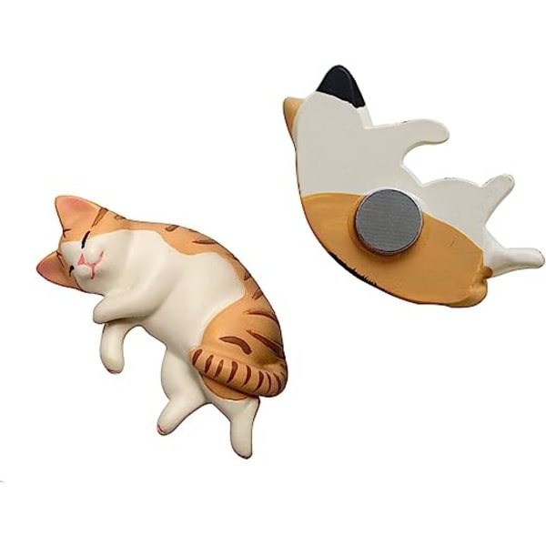 Søt 6 Pack Fun Cat Kjøleskapsmagneter Kontormagnet Søte magneter fo