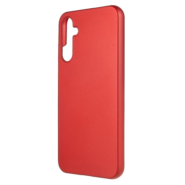 Til Samsung Galaxy A34 5g Smartphone Etui Hård Plast Gummibelagt Blank Telefonbeskytter Mobiltelefon Cover Red