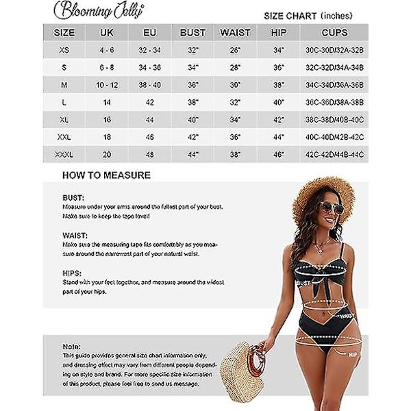 Naisten korkeavyötäröinen bikinitop ja push-up-uikkarit, solmittava, korkea leikkaus