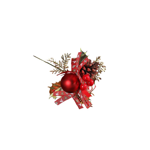 Julgran av konstgjorda blommor, gren av plast, dekoration, girland