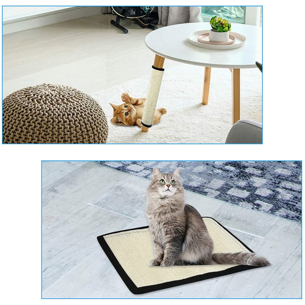 Katteskrapematte, Sofamøbler Gulvveggbeskytter, Heavy Duty Katteskrapematte for små katter og hunder - 30*40cm L(40.5*30cm)
