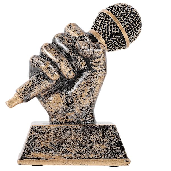 Mikrofon Trofæ Pris Trofæ Mikrofon Skulptur Harpiks Trofæ Hjemme Dekoration