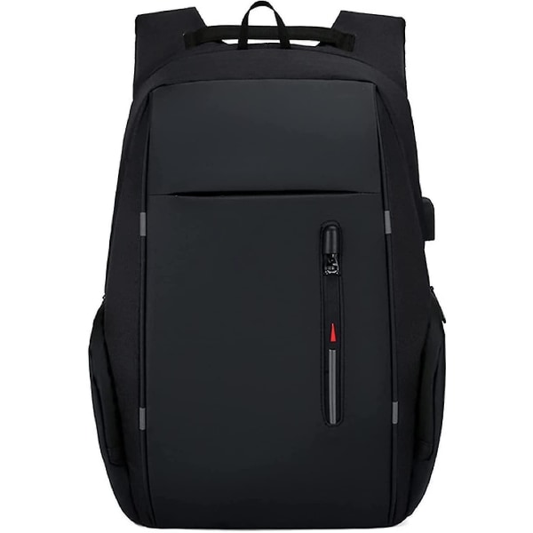 Työkalulaukku Musta kannettavan tietokoneen reppu vedenpitävä matkalaukku USB latausportilla 15,6 tuuman tietokoneväylä