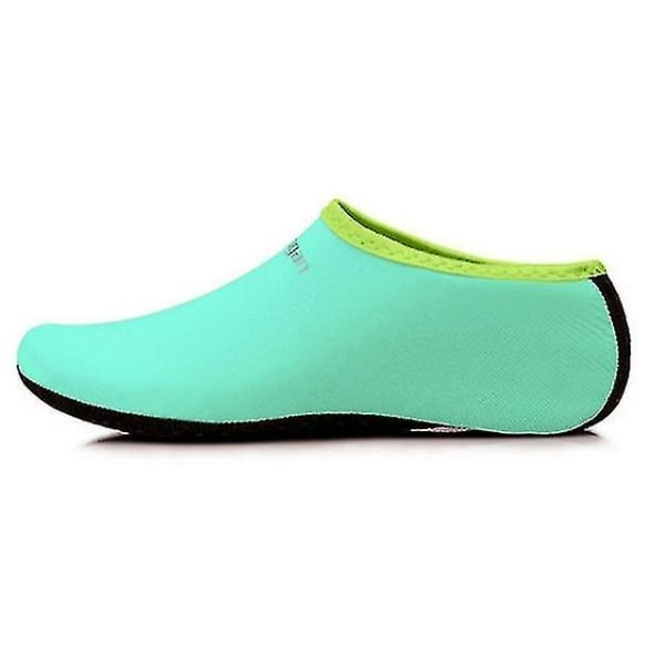 Unisex-vesikengät uintisukellukseen, kesäiset aqua-ranta-sandaalit, litteät kengät, rannan liukumattomat lenkkarisukat, tossut Light Green 41-43 XXL