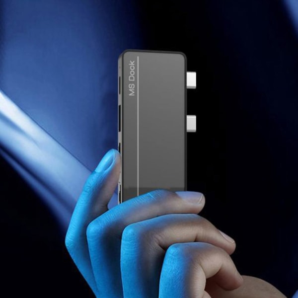 Type-c-sovitin Hub Dock Surface Pro X/pro8:lle Usb-telakka -yhteensopiva datansiirto Pd