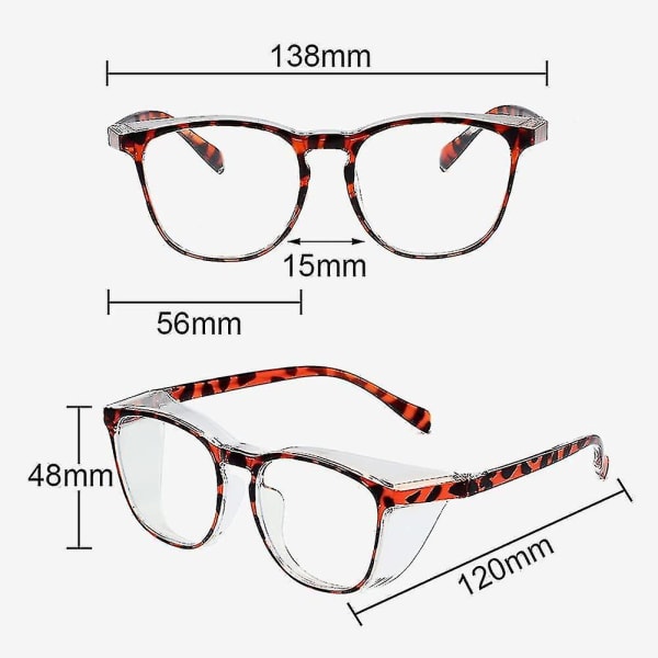 Vernebriller Anti-dugg klare vernebriller med anti-ripe briller