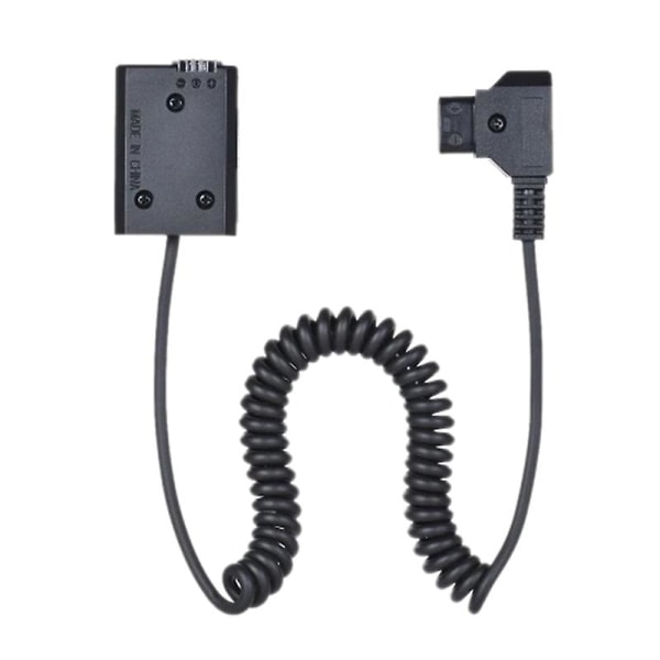 V-mount / D-tap till NP-FW50 DC-kopplingsadapter Dummy Batteriadapter Spiral Kabel för A7 A7ii A7s A7r A7sii