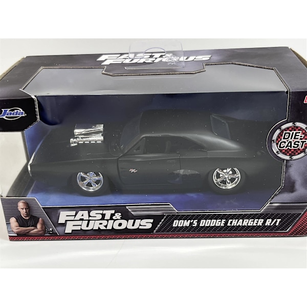 Fast and Furious Doms Dodge Charger R/T Mat Sort 1:32 Skala Jada 253202000 97214