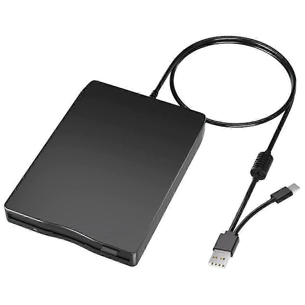 USB Floppy Disk Reader Floppy Disk Drev Dobbelt Interface Ekstern USB C Floppy Disk Drev til PC Lapt