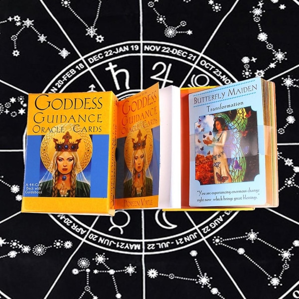 Goddesses Guidance Tarot Oracles Card Engelsk Tarot Mysterious Divination Card