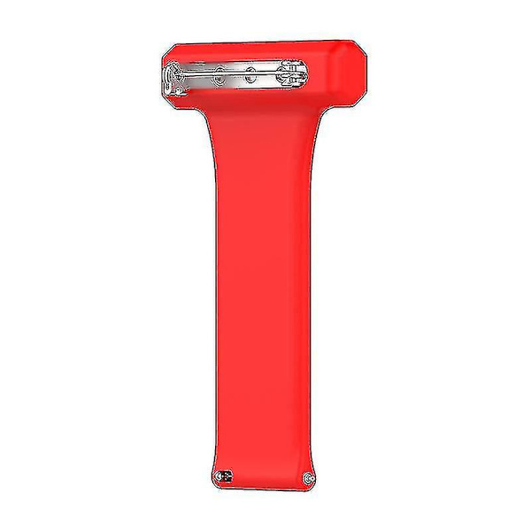 Silikonklockarmband 20 mm för Garmin Vivomove Style med sjuksköterskeficka och nålfäste Red
