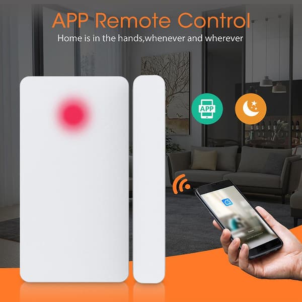 Tuya Zigbee Smart Dörrsensor Vardagsrum Trådlös Batteridriven