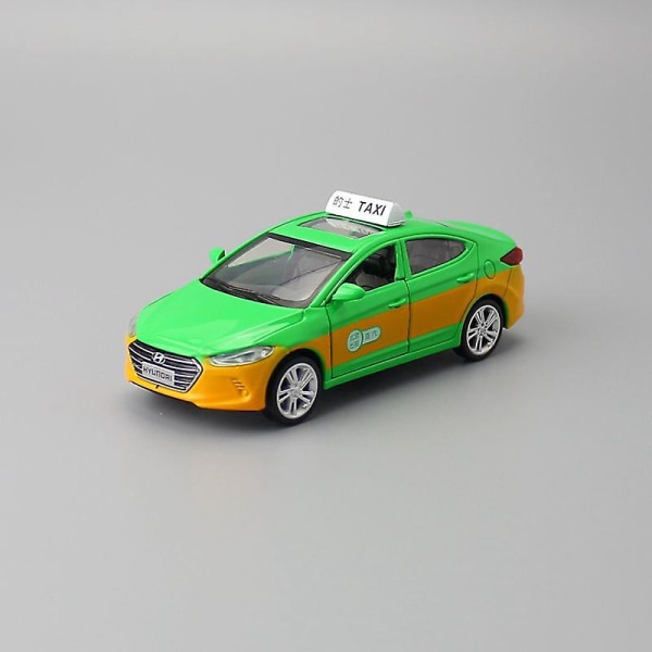 1:40 Skala Hyundai Elantra Taxi Alloy Pull-back Diecast modellbil Til samling Venn Barn Gave