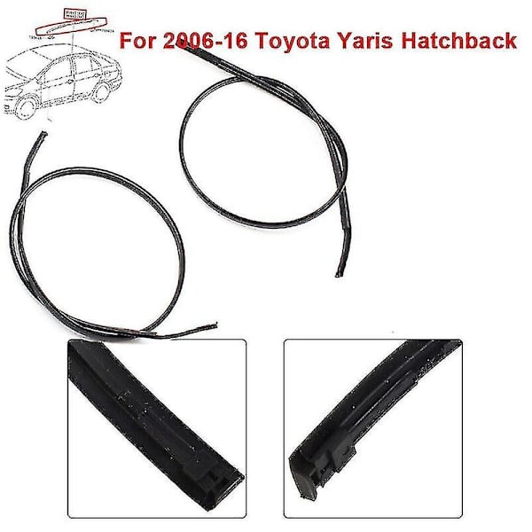 Vänster och höger sida takdropplist trim för 2006-2016 Toyota Yaris Hatchback