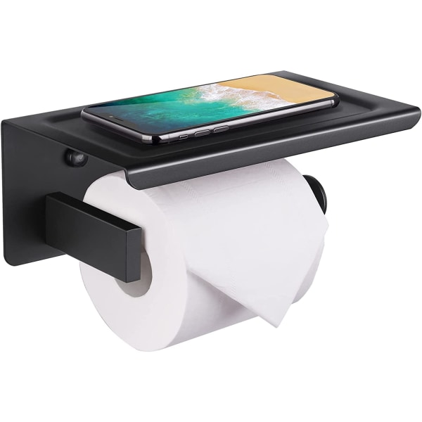 Toiletrulleholder med telefonhylde, toiletrulleholder til