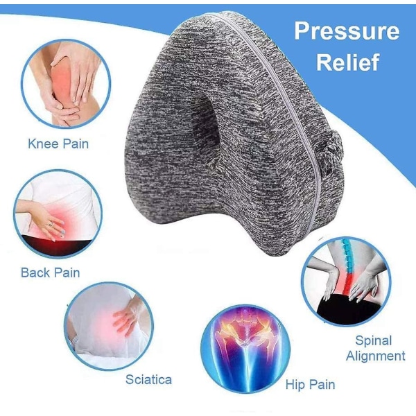 Ortopædisk pude til iskiassmerter (grå)
