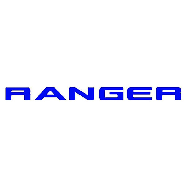 För Ford Ranger 2015-2021 Grill Top Logo Brev Ranger T7 T8 3d Emblem Storlek Abs Klistermärke Med Lim Krom Styling