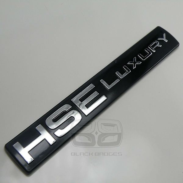 Svart krom Hse luksus bakre bakluke emblem Land Rover Discovery 3 4
