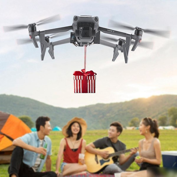 Luftsläppsystem för 3 drönare fiskebete bröllop förslag leverans dispenser kastare Quadcopter Acce