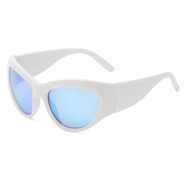 Ice Blue Fashionable Street Sports Glasses