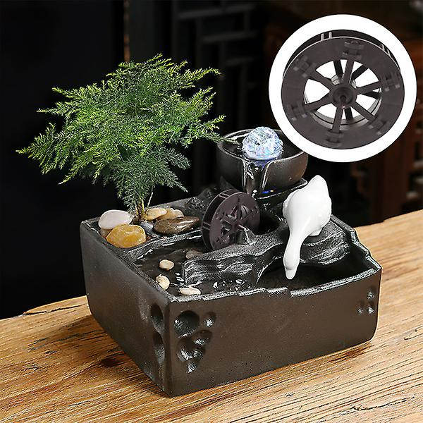 2 stk. DIY Vandfaldspringvand Tilbehør Vandhjul Scene La