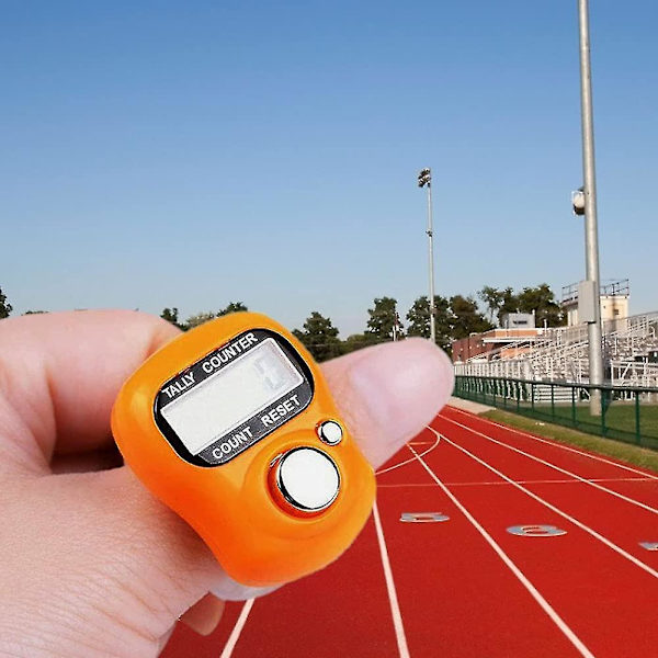 Mini Digital Finger Counter Clicker Tæller Elektronisk Hånd Tally Tæller Ring 5 Stk Tilfældig Farve Nyttig Og Mode