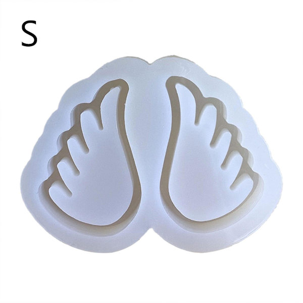 Diy Epoxy Vinger Ornament Kviksand Form Drop Lim Silikon Hjemmelavet Form