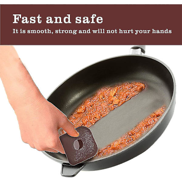 Pan Scraper Holdbar Gryte Skrape Håndholdt Nylon