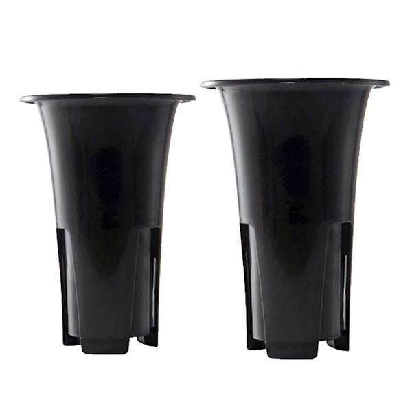 2 stk Store Blomsterpotter i Plast - Plantepotter for Orkideer, Kaktus og Andre Planter