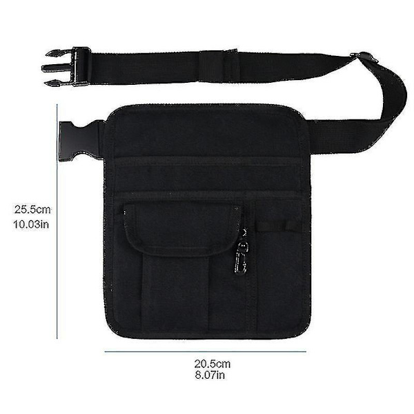 Restaurant Server For Server, Servitrice - Utility Belt Fanny Pack Pocket Organizer For Guest Book, Tablet, Money, Pens And Change With Coi - Aesp