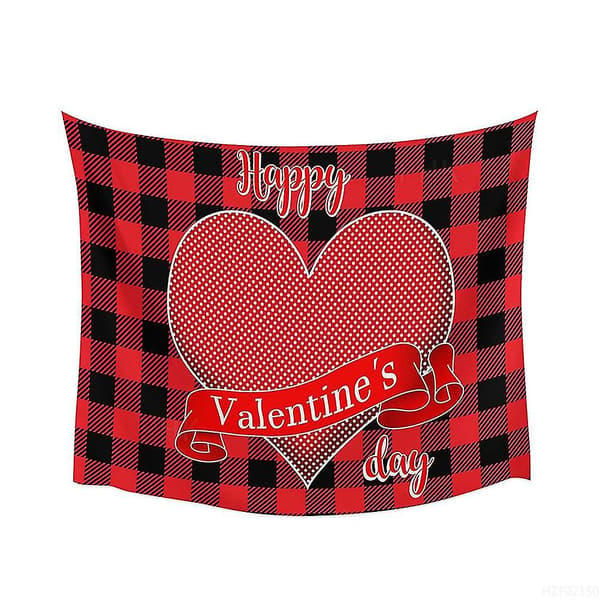Veggteppe med Valentinsdag-dekorasjon