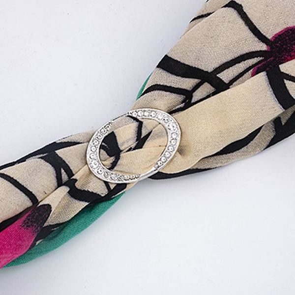 Diamantscarves Spänne Sjal Klämma Ring Wrap Klämma Hållare Silke Sjal Spänne För Kläder Scarves