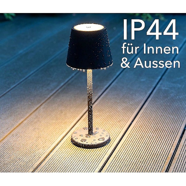 LED-bordslampa med batteri, dimbar, USB-laddningsbar, inomhus