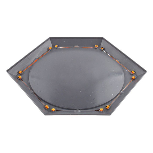 Plast och metall Fusion Stadium Plate Fight Stadium Hexagonal Grå