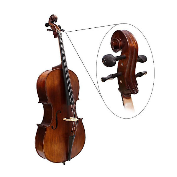 4 stk. Professionelle Violin Tuning Pegs Violin Dele Tuning Pegs Violin Tilbehør (sort)