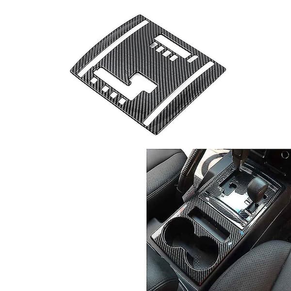 Bil Carbon Fiber Central Control Shift Panel Dekal Interiør Modifikation Til Pajero 2007-2019
