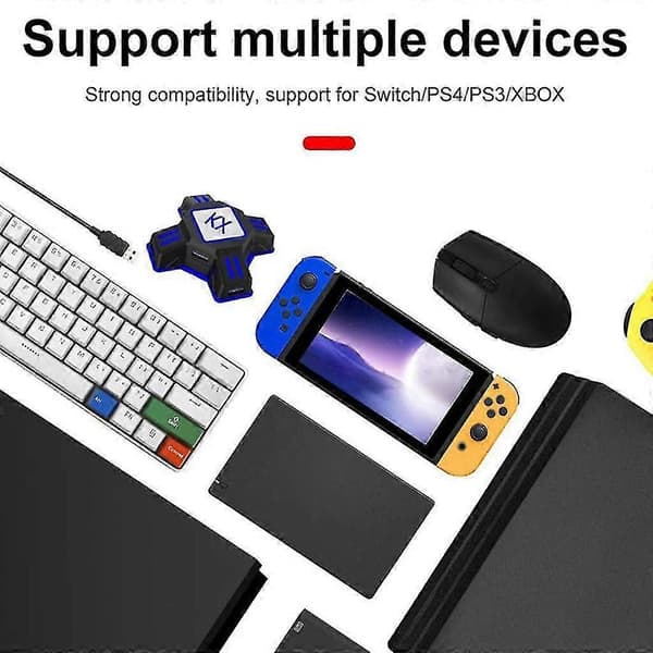 Tukee Ns/ Ps5/ Ps4 / Ps3 / X Series -näppäimistö- ja hiirisovitinta