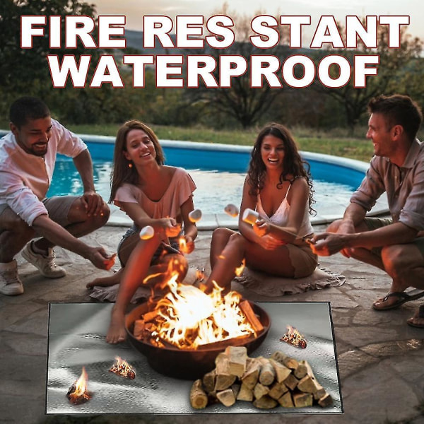 Renekton Fireplace Brazier Fire Mat Outdoor Nurmikko Patio Bbq Fire Mat Suojamatto