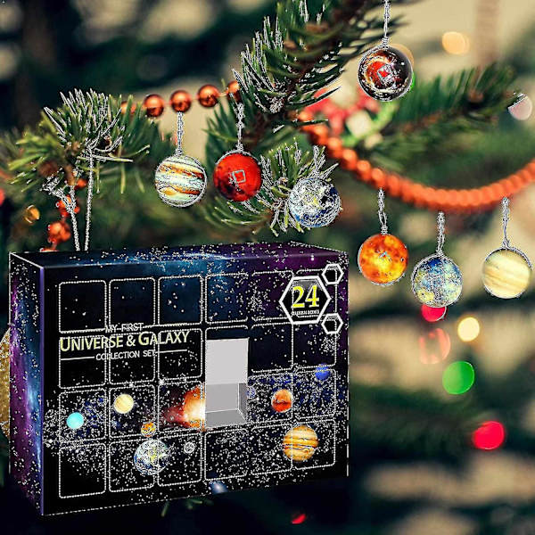 Universum Galaxy Adventskalender 2022 Jul Adventskalendrar, Kosmiska Planet Ädelstenar Överraskning Gåva