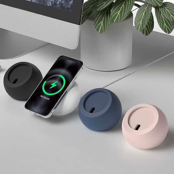 Oplader Stand Holder Iphone Mini Silikonbold Form Opladning