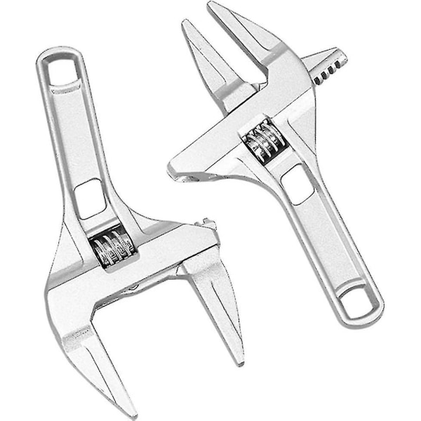 Justerbar skruenøgle Stor åbning Badeværelsesnøgler Bred kæbe 16-68mm Aluminiumlegering Nøgler Skaft VVS-håndværktøj