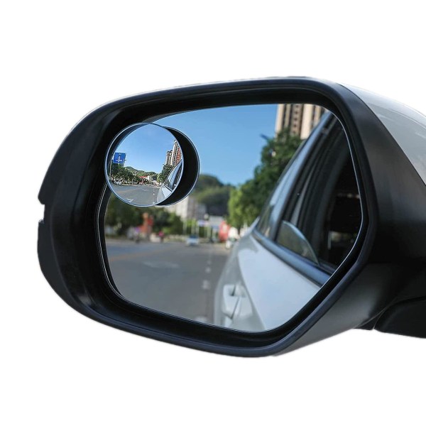 Blindvinkelspegel för bil, rund HD-glasramlös konvex spegel Biltillbehör med justerbar vidvinkelspak för bilar SUV:ar och lastbilar, 2 st