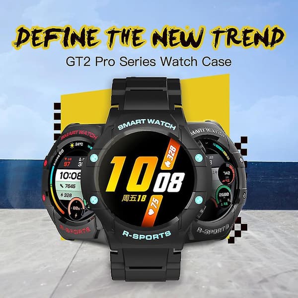 Band kompatibel med Huawei Watch-gt 2 Pro Protecive Case Straps Tillbehör