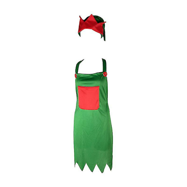 Jultema förkläde hatt set