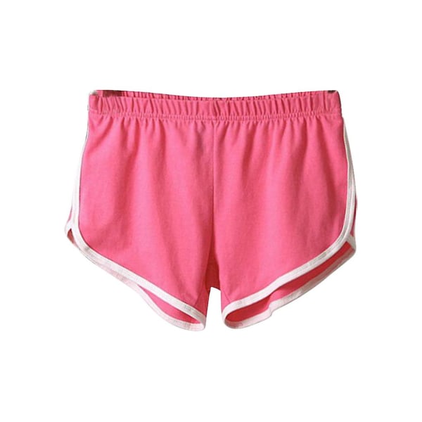 Shorts for kvinner Korte bukser i bomullsblanding Elastisk midje Yoga Sportsklut,